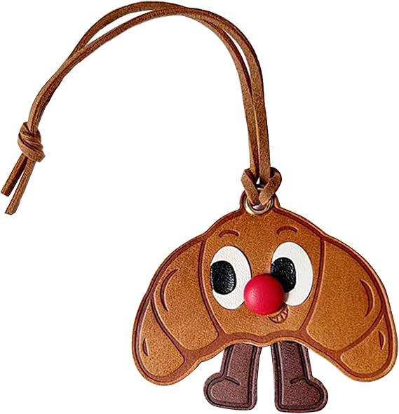 Bread Bag Charm, Cute Food Charm for Handbags Bag Purse Accessories PU Key Charms